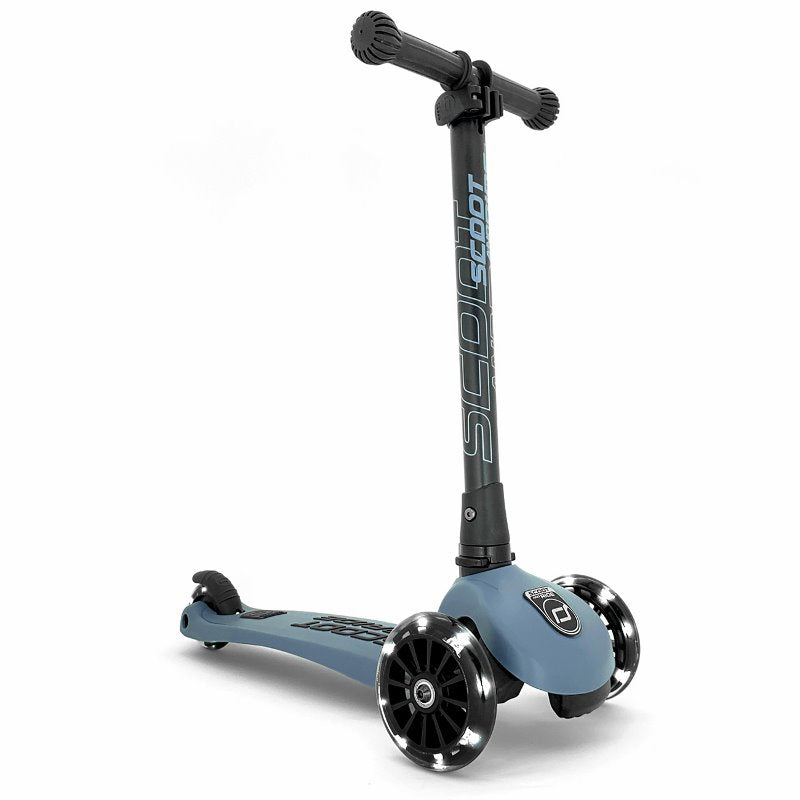 Scoot & Ride - Highwaykick 3 LED Scooter Blu Acciaio - EmotionsToy