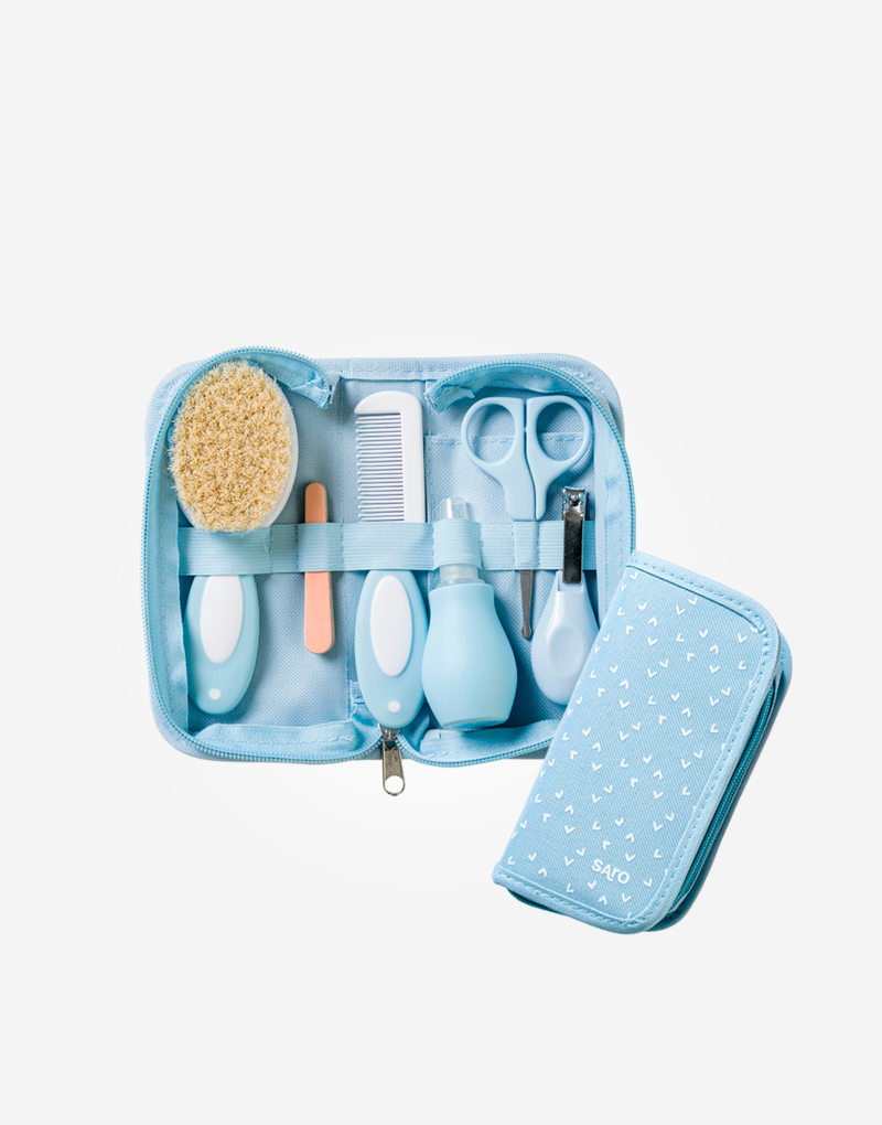 Saro Borsa Kit da Toilette per Bebè Blu - Emotions Toy