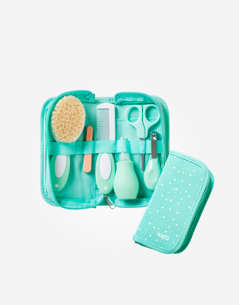 Saro Borsa Kit da Toilette per Bebè Verde - Emotions Toy