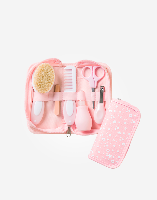 Saro Borsa Kit da Toilette per Bebè Rosa - Emotions Toy