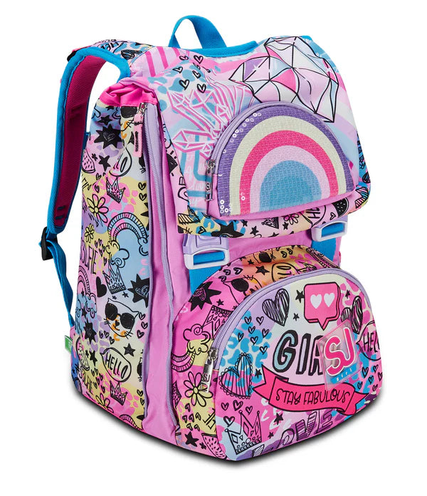 SJ GIRL Zaino Estensibile Big Colorjam - Emotions Toy