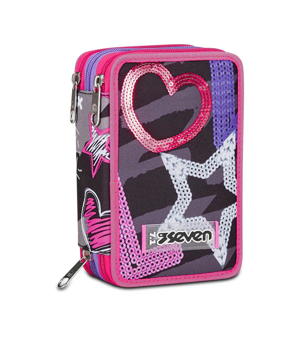 Seven Astuccio Triplo Draft Heart - Emotions Toy