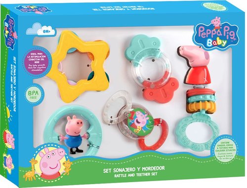 Kids PP17092 Peppa Pig Set sonagli per dentizione