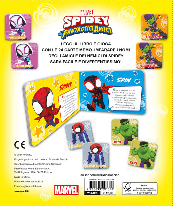 Giunti Spidey e i suoi fantastici amici. Memo leggi e gioca - Emotions Toy