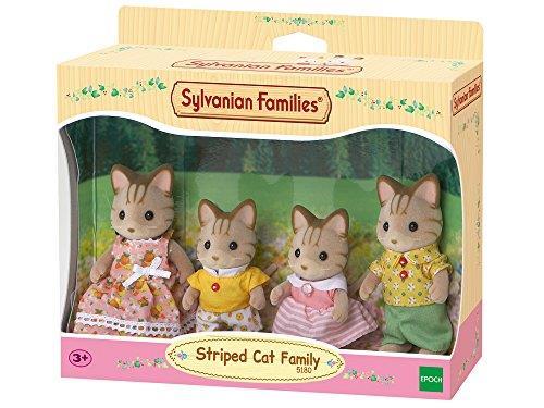 Epoch 5180 Sylvanian Family Famiglia Gatto Striato