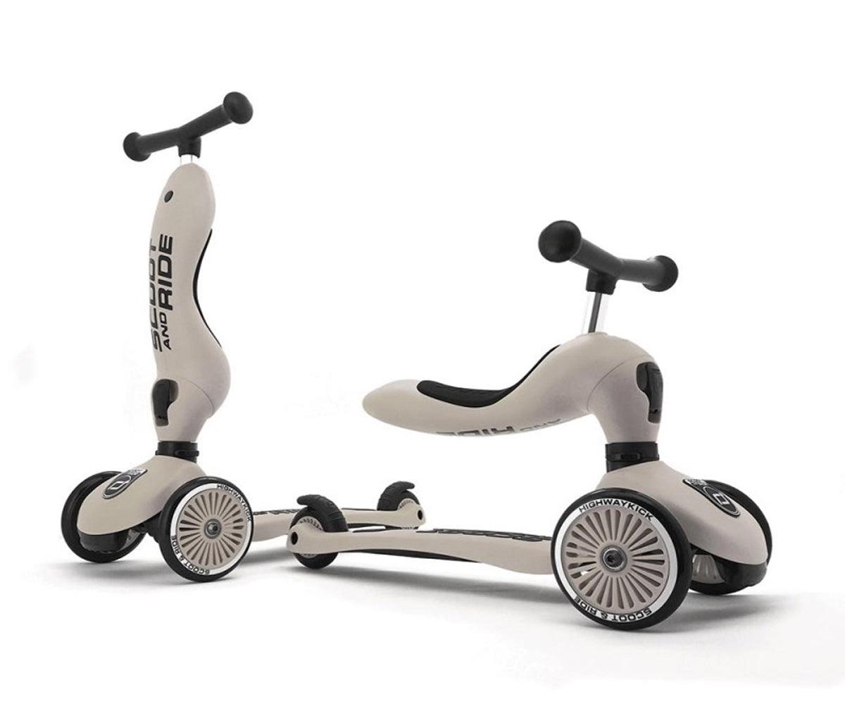 Scoot & Ride - Highwaykick 1 Grigio cenere Kickboard con Sedile - EmotionsToy