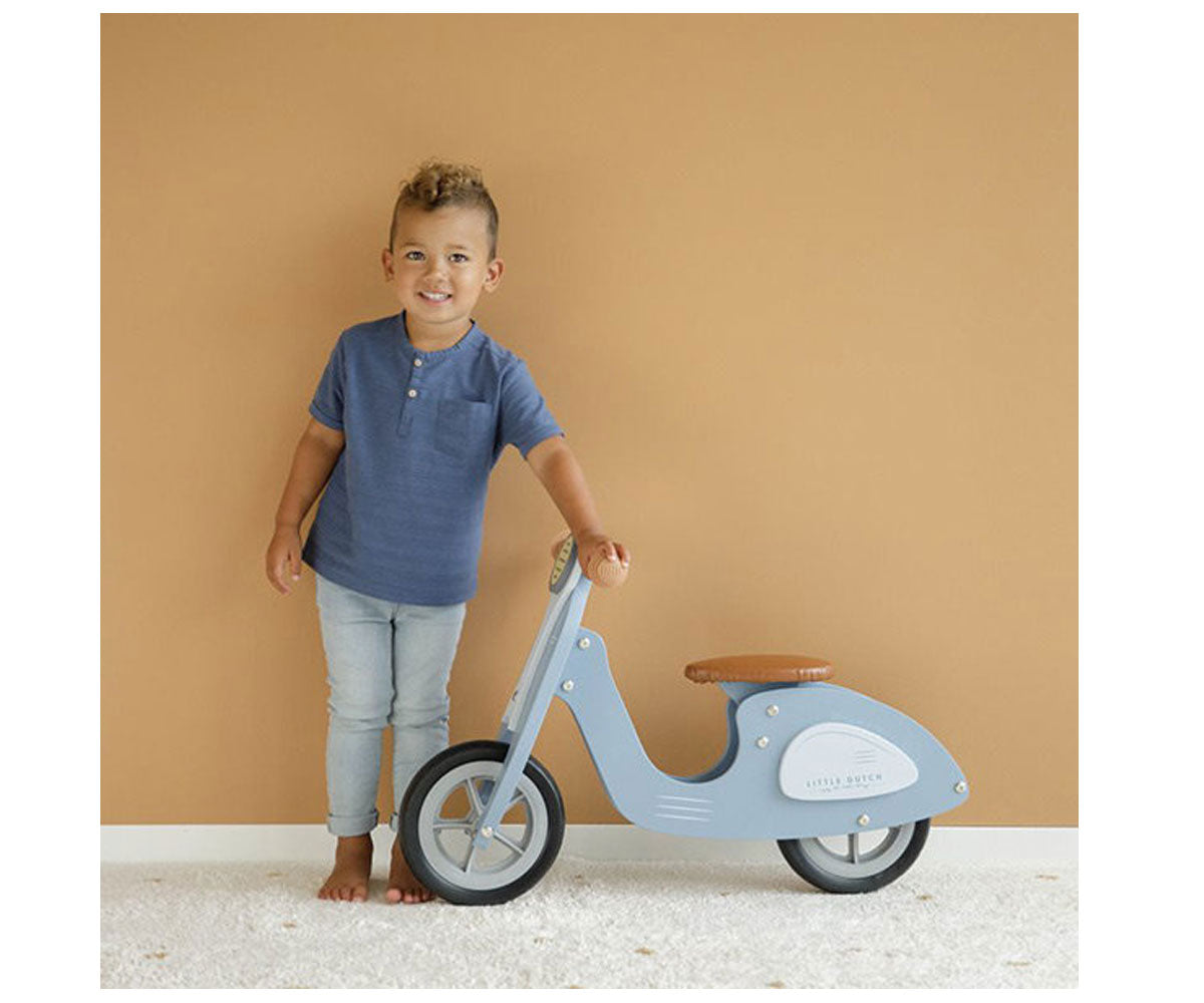 Little Dutch  Scooter Vespa senza pedali Blu - EmotionsToy