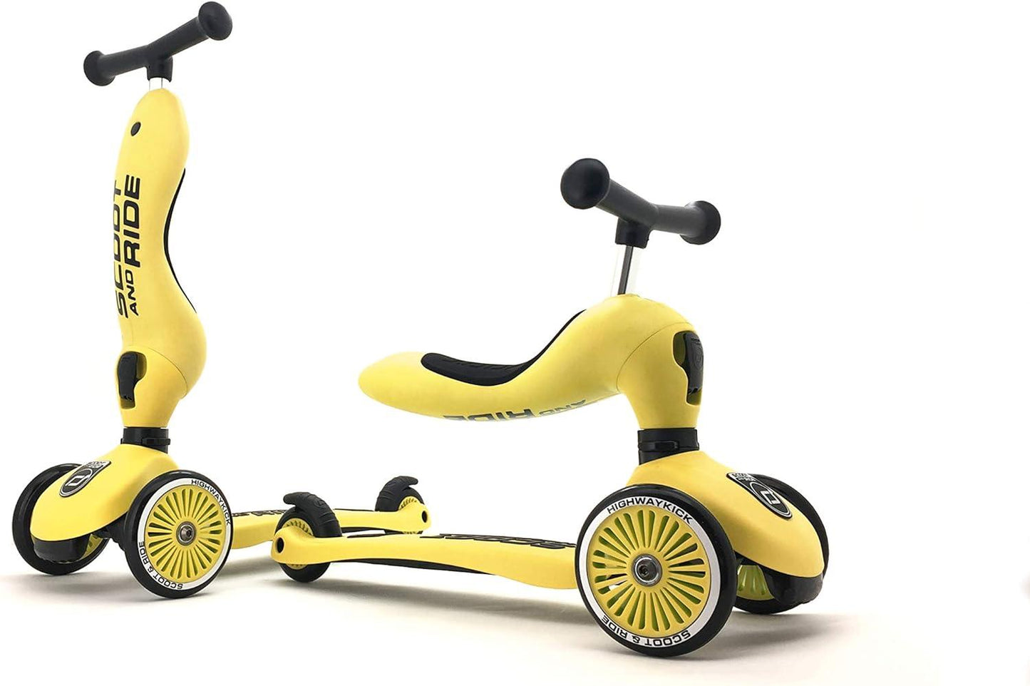 Scoot & Ride - Highwaykick 1 Giallo limone Kickboard con Sedile - NaturGiocando