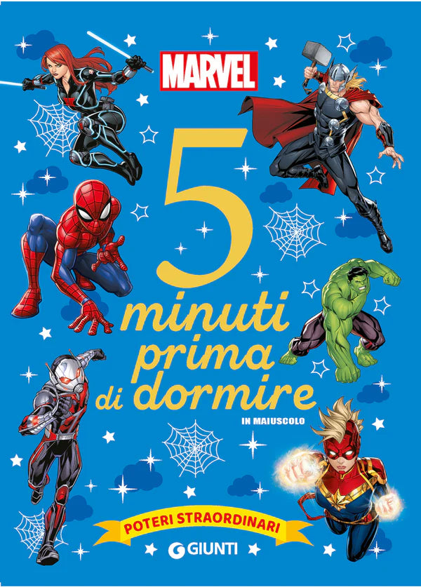 Giunti Poteri straordinari. Marvel. 5 minuti prima di dormire. In maiuscolo. Ediz. a colori - Emotions Toy