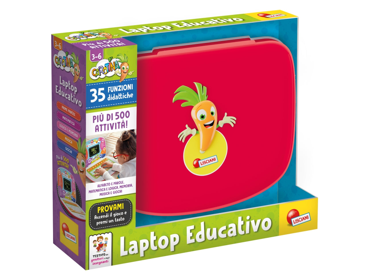 Lisciani 107278 Carotina Laptop Educativo