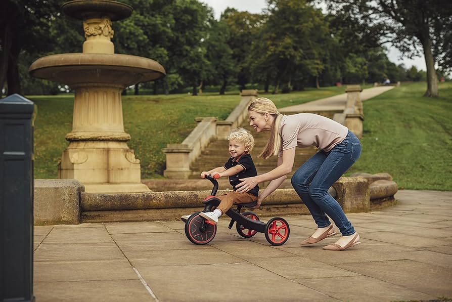 Globber  EXPLORER TRIKE 4in1 - Triciclo & balance bike Rosso - EmotionsToy