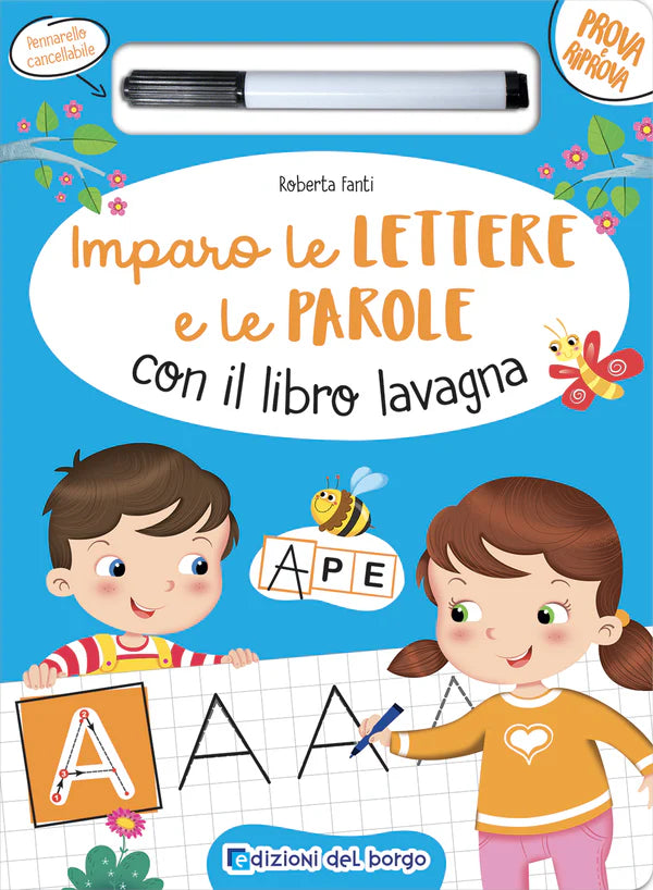 Edizioni del Borgo Imparo le Lettere e le Parole con il libro lavagna - Emotions Toy