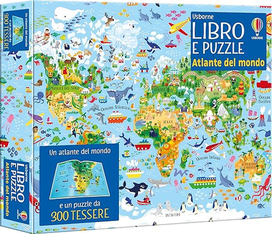 Usborne  Atlante del mondo. Ediz. illustrata. Con puzzle. - EmotionsToy