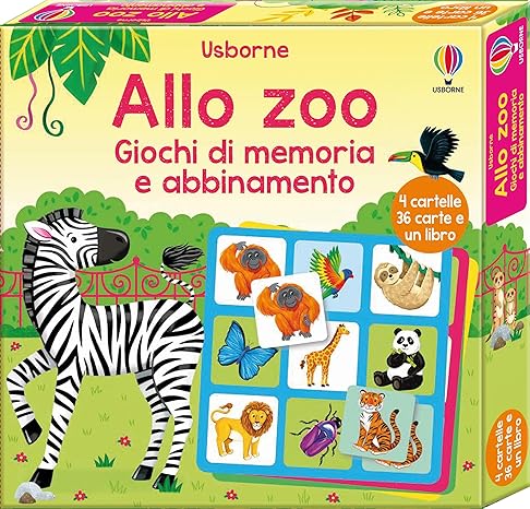 Usborne  Allo zoo. Ediz. illustrata. Con 36 Carte. - EmotionsToy