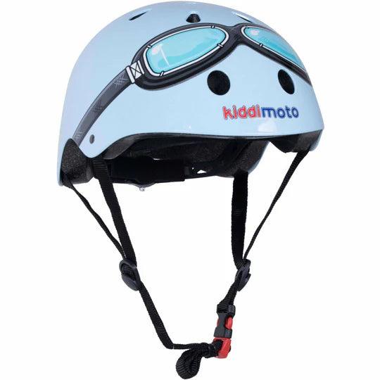 Kiddimoto - Casco Celeste Occhialino taglia S - M - NaturGiocando