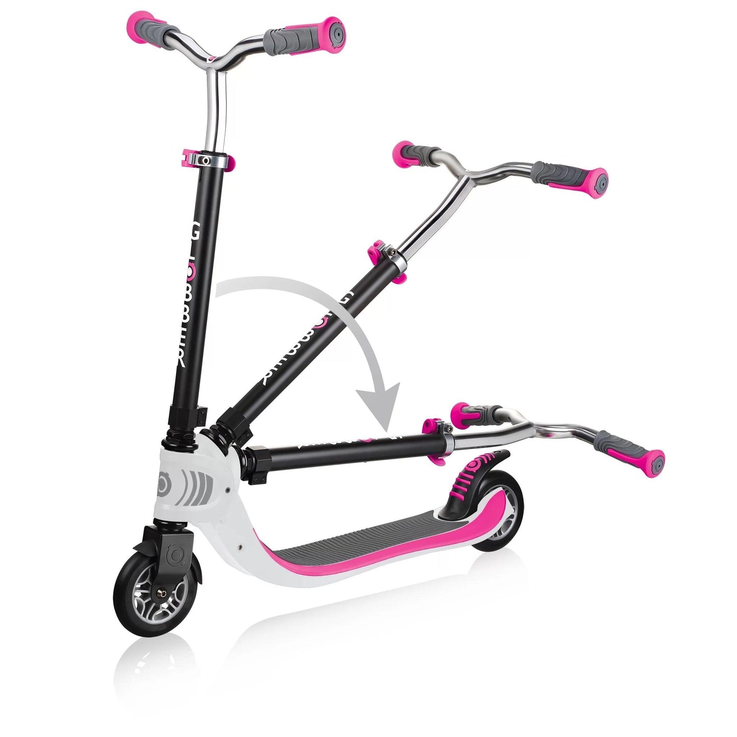 Globber - Flow 125 Foldable Scooter Rosa - NaturGiocando