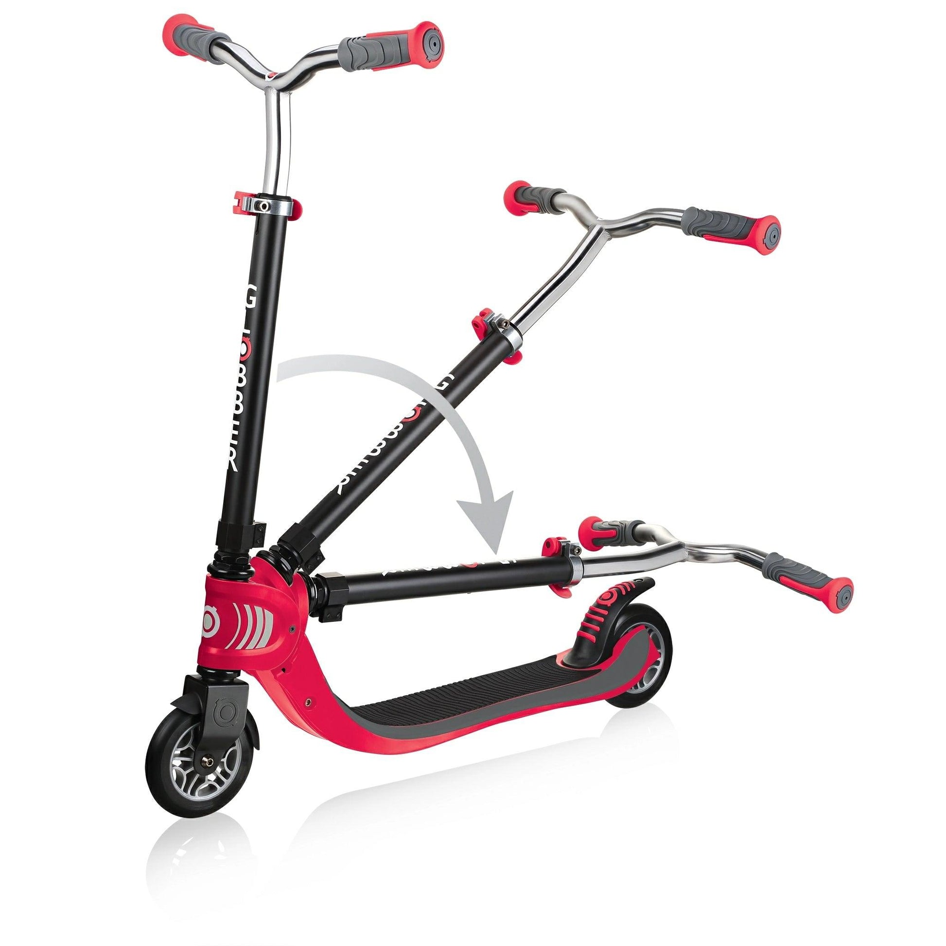 Globber - Flow 125 Foldable Scooter Rosso - NaturGiocando