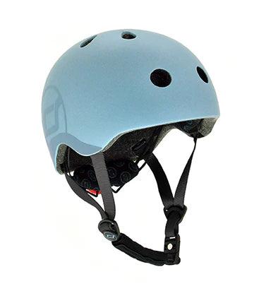 Scoot & Ride - Casco per bambini Blu acciaio taglia S - M - NaturGiocando