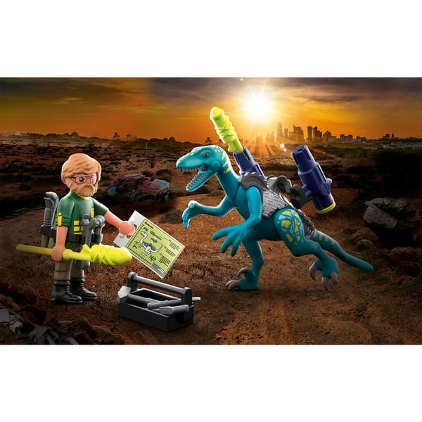 Playmobil Dino Rise 70629 Uncle Rob armamenti