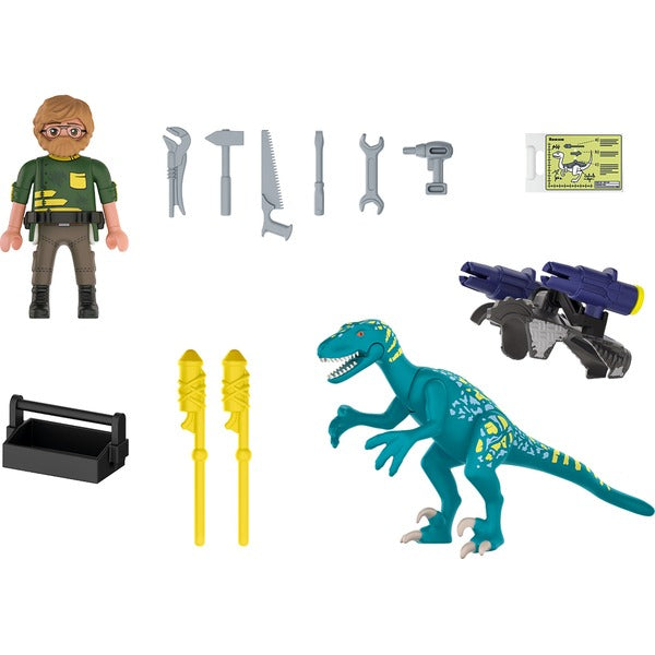 Playmobil Dino Rise 70629 Uncle Rob armamenti