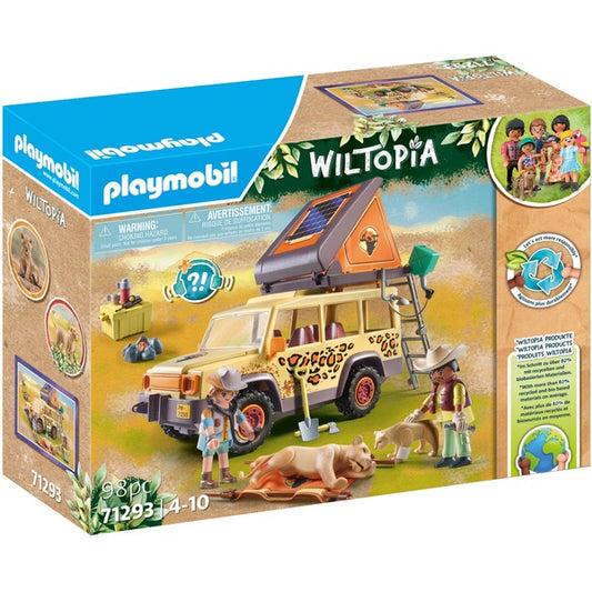 Playmobil Wiltopia 71293 Fuoristrada con leoni