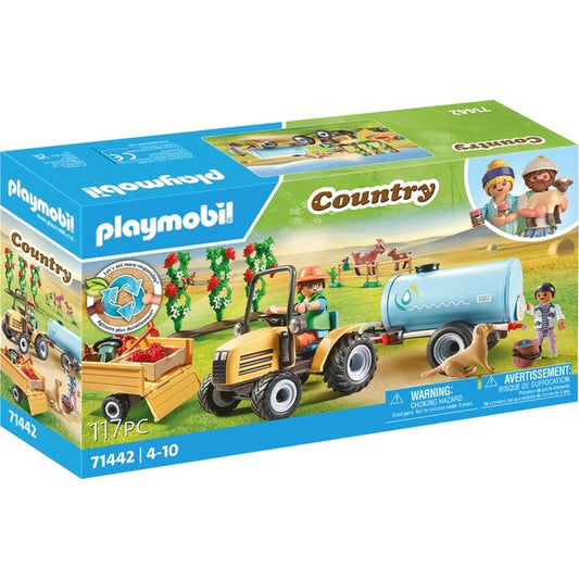 Playmobil Country 71442 Trattore con rimorchio e cisterna