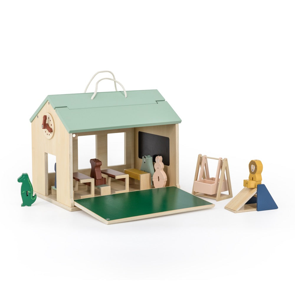 Trixie  Scuola in legno con accessori - EmotionsToy