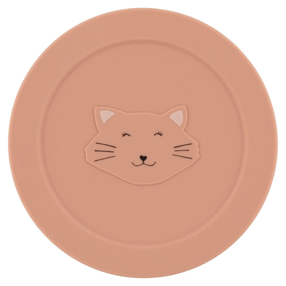 Trixie Contenitore per snack in silicone con coperchio Gatto