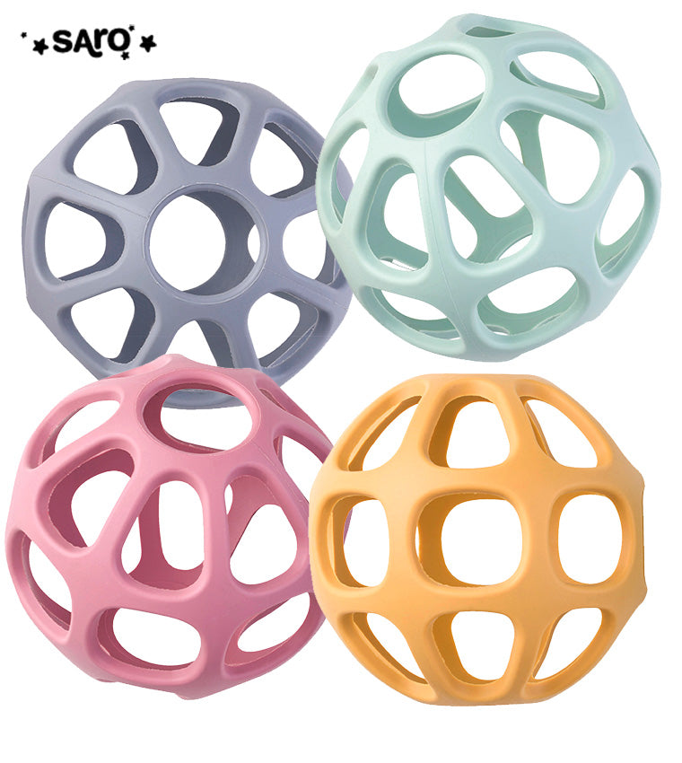 Saro Sfera sensoriale in silicone Blu Nebbia - Emotions Toy