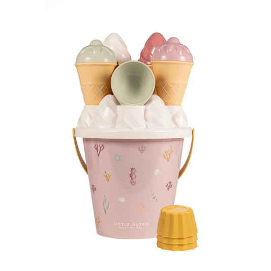 Little Dutch Ocean Dreams Set Spiaggia Crea gelati e cupcake Rosa - Emotions Toy