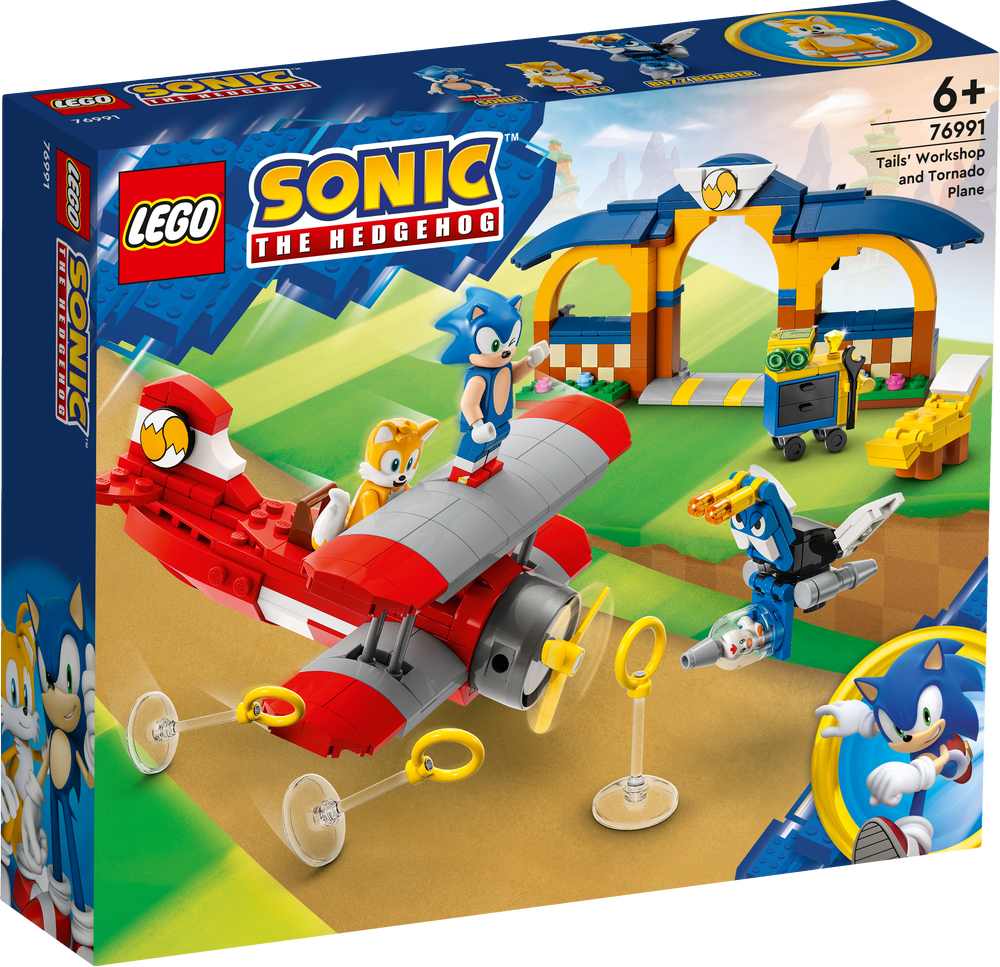 Lego 76991 Lego Sonic Laboratorio di Tails e aereo tornado