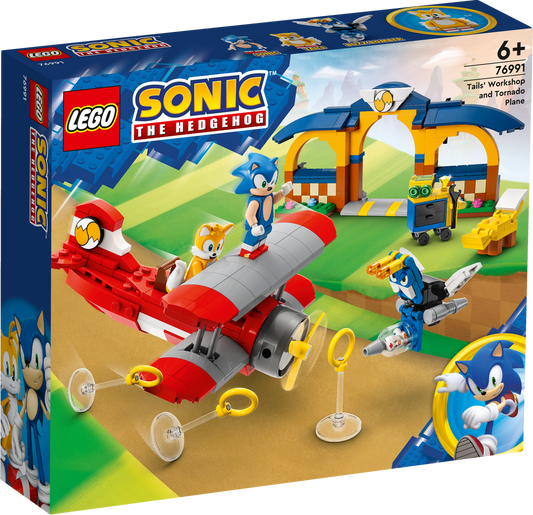 Lego 76991 Lego Sonic Laboratorio di Tails e aereo tornado