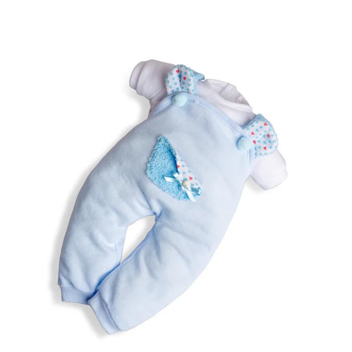 Berjuan 11219 Vestito salopette azzurro 45 cm - Emotions Toy