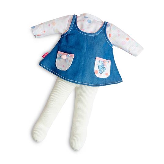 Berjuan 6206 Baby Susù Vestito effetto jeans 40 cm - Emotions Toy