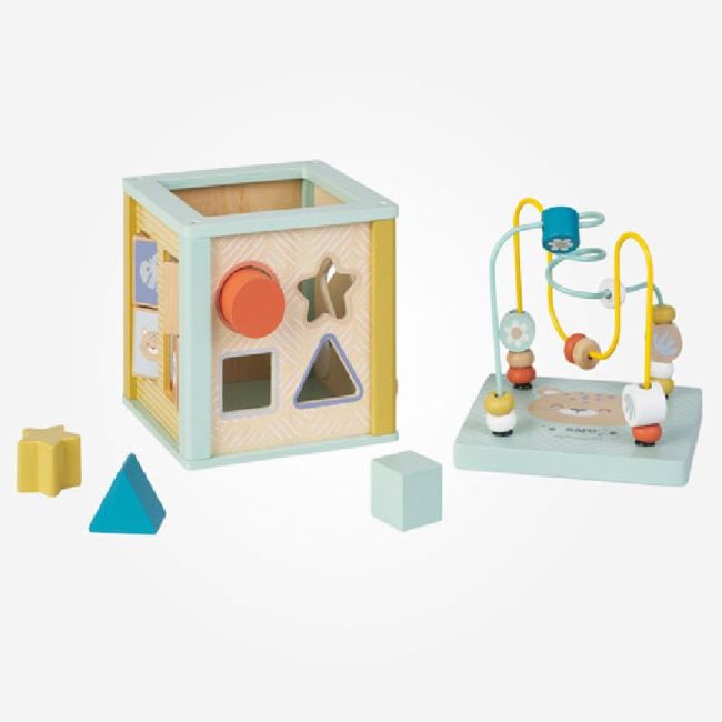 Saro  Cubo multiattività in legno - Emotions Toy