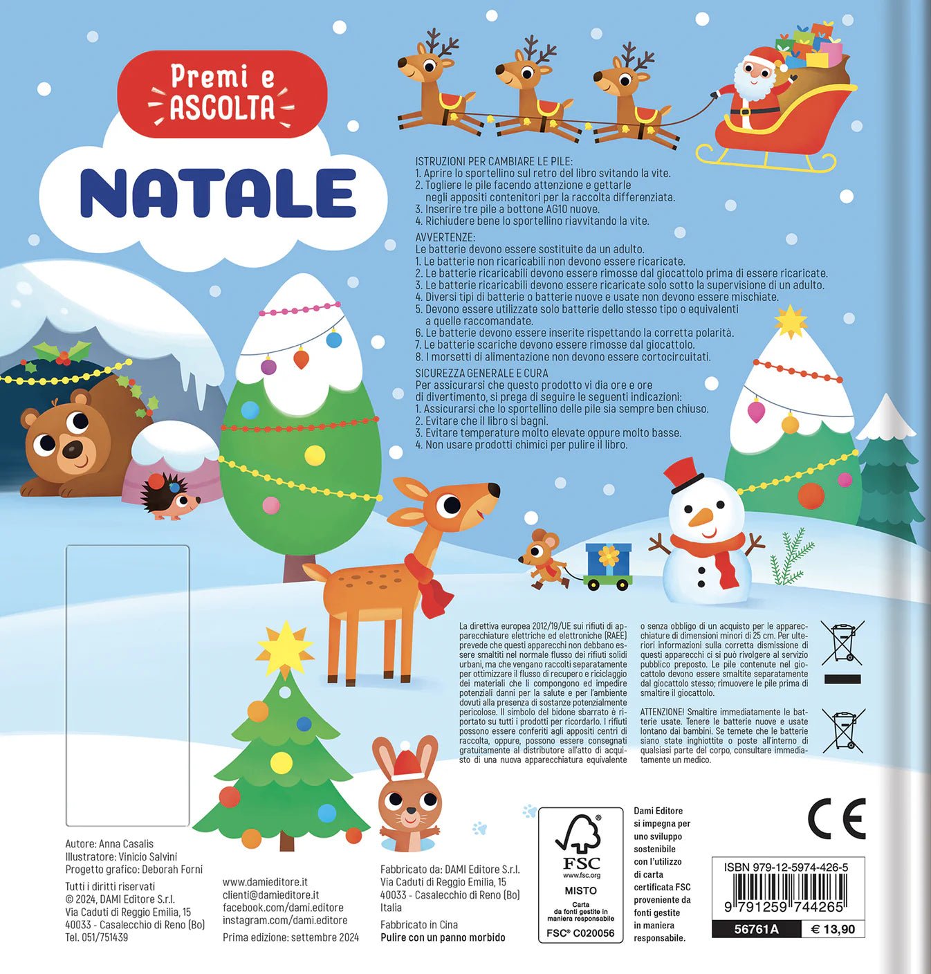 Dami Editore premi e ascolta Natale - Emotions Toy