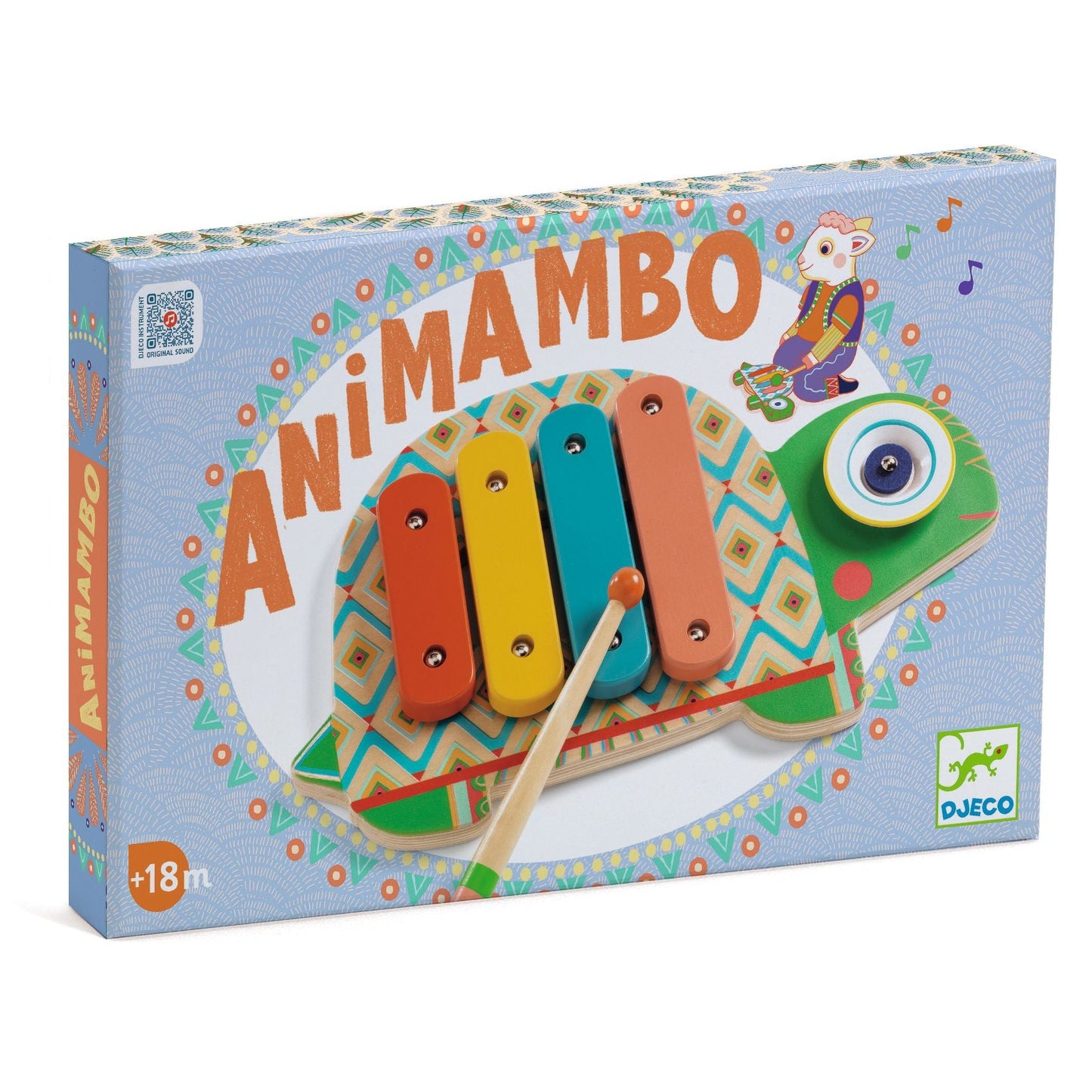 Djeco Animambo Xilofono e Piatto in legno - Emotions Toy