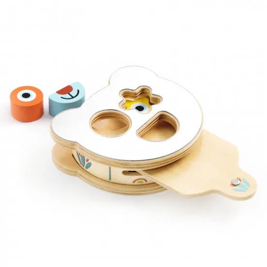 Djeco Baby Boomi Gioco a incastro con specchio - Emotions Toy