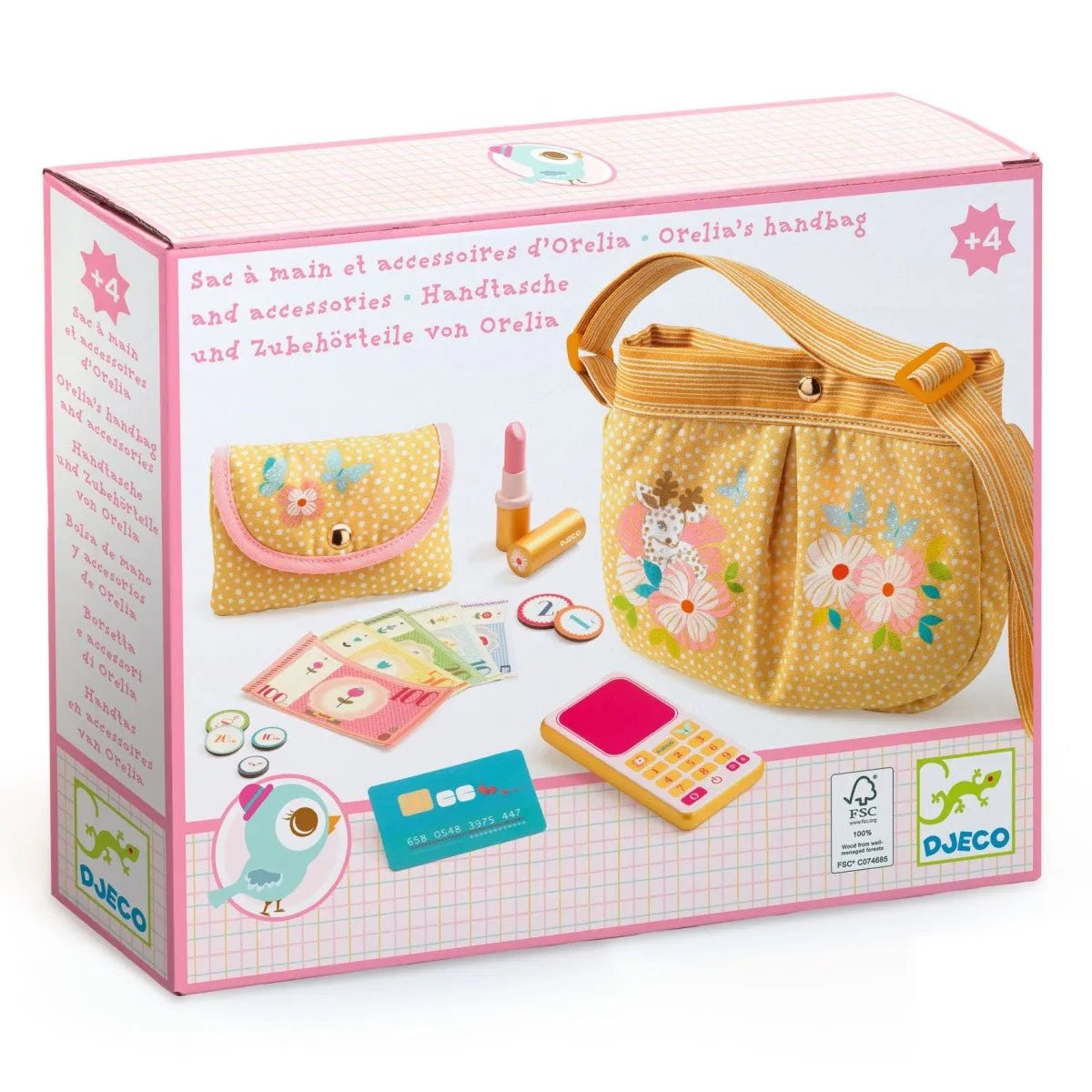 Djeco Borsa con accessori Orelia in legno - Emotions Toy