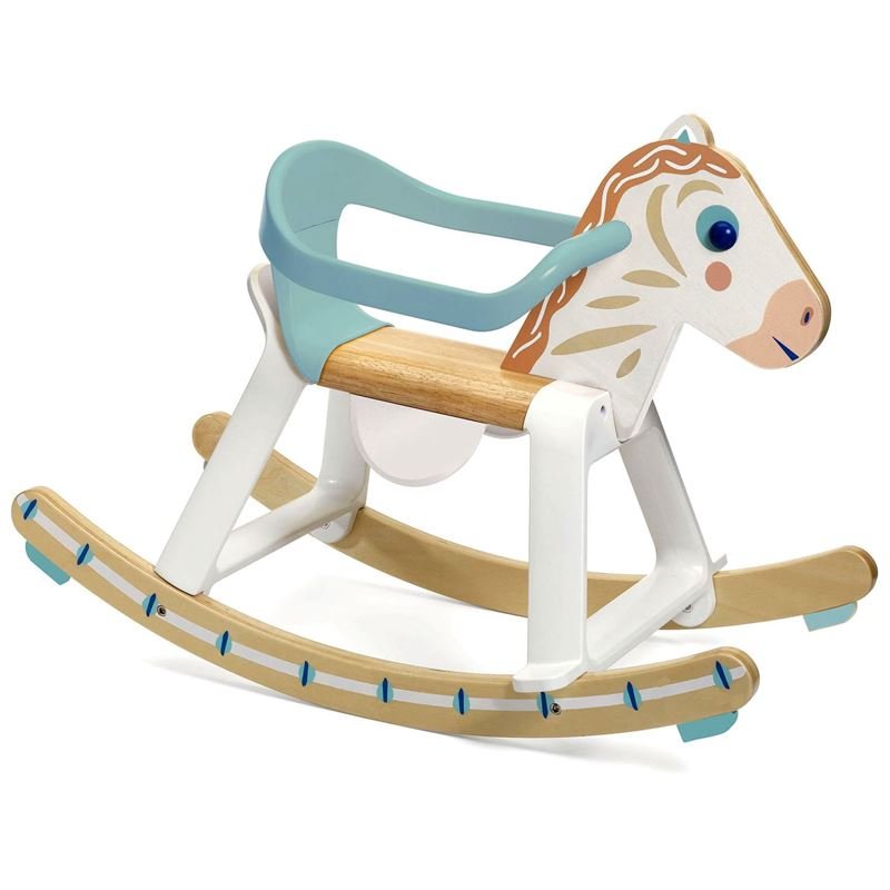 Djeco Cavallo a dondolo baby in legno - Emotions Toy