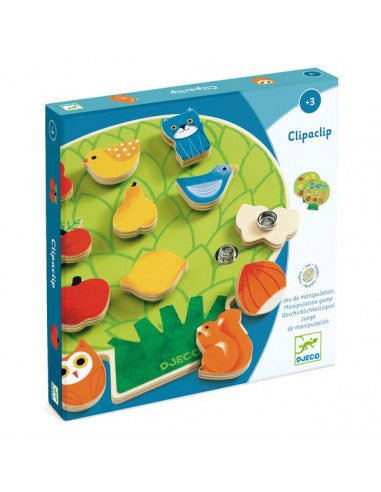 Djeco Clipaclip Sistema a Clip in legno - Emotions Toy