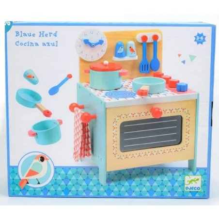 Djeco Cucina Blu in legno - Emotions Toy