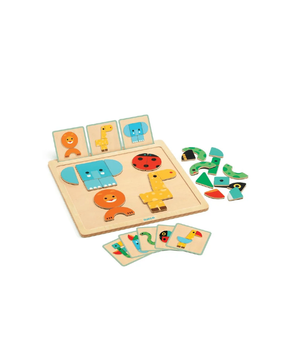 Djeco GeoBasic Gioco Magnetico in legno - Emotions Toy