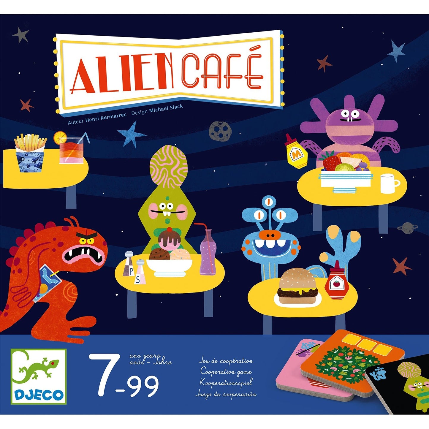 Djeco Gioco di cooperazione Alien Cafè - Emotions Toy