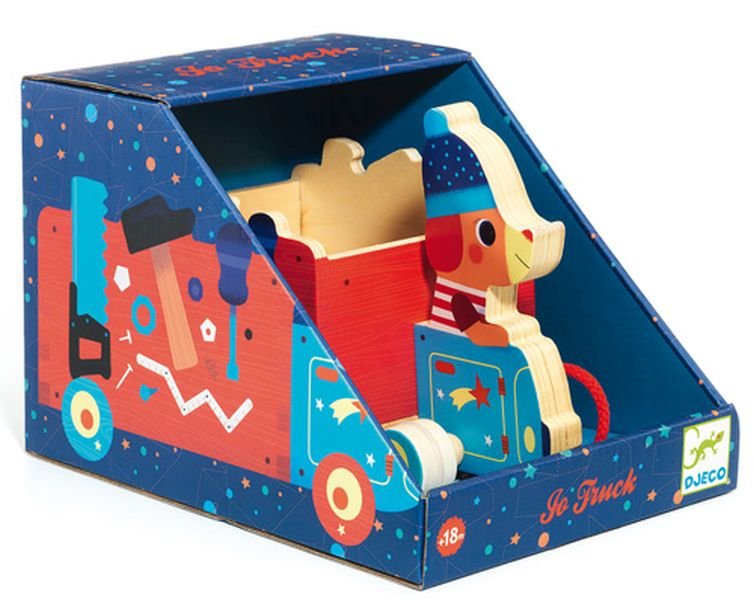 Djeco Jo Truck Gioco da trainare - Emotions Toy