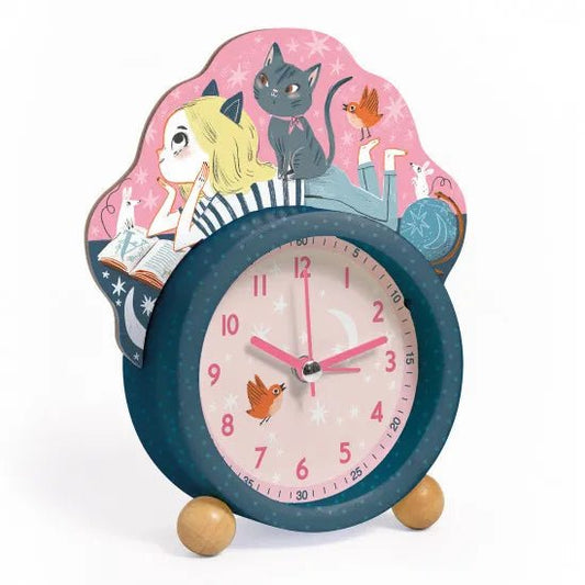 Djeco Little Big room Sveglia illustrata Gatto - Emotions Toy