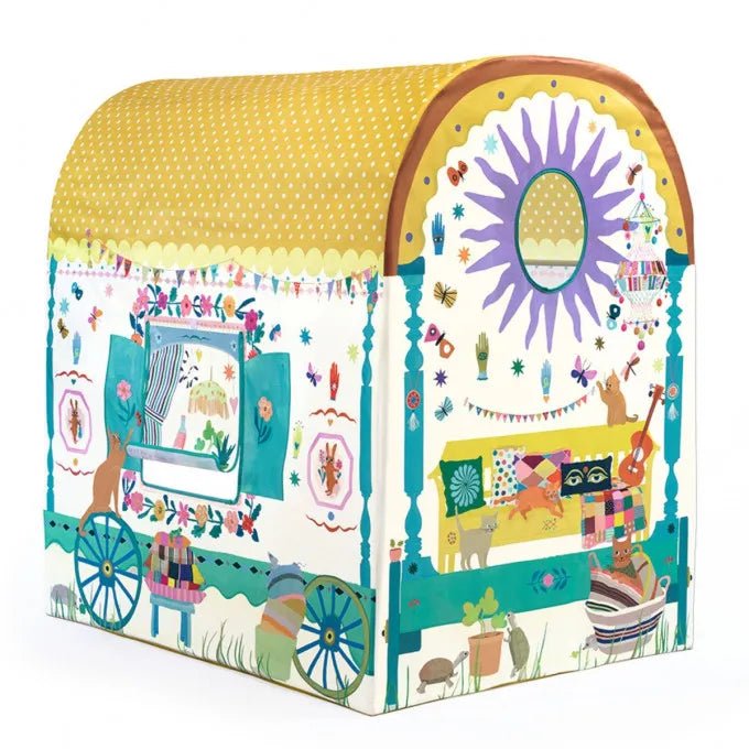 Djeco Little Big room Tenda gioco per i bambini Caravan - Emotions Toy