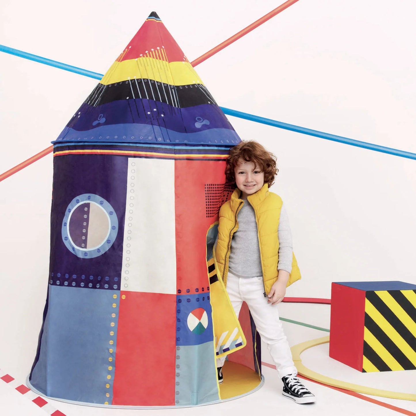 Djeco Little Big room Tenda gioco per i bambini Razzo - Emotions Toy