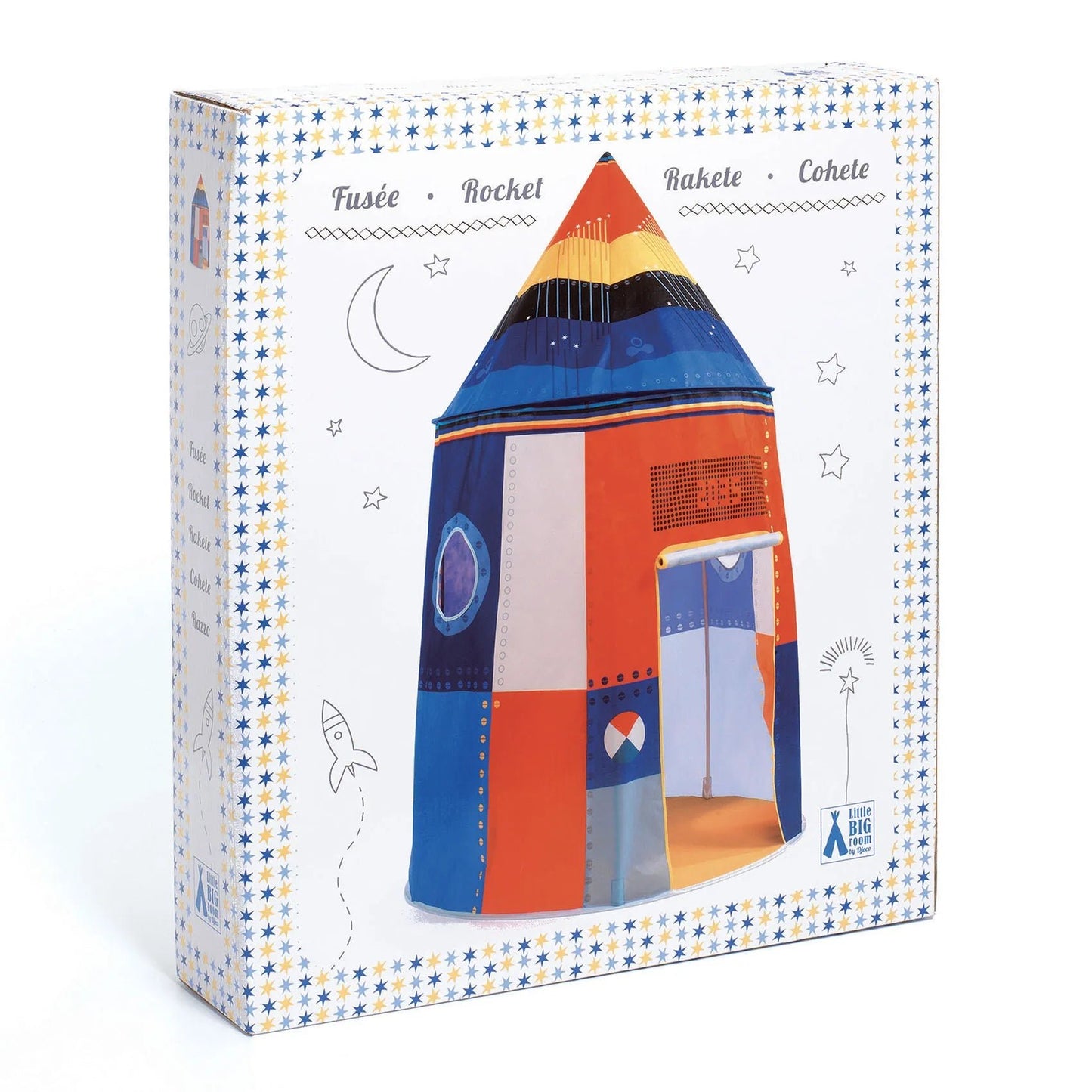 Djeco Little Big room Tenda gioco per i bambini Razzo - Emotions Toy