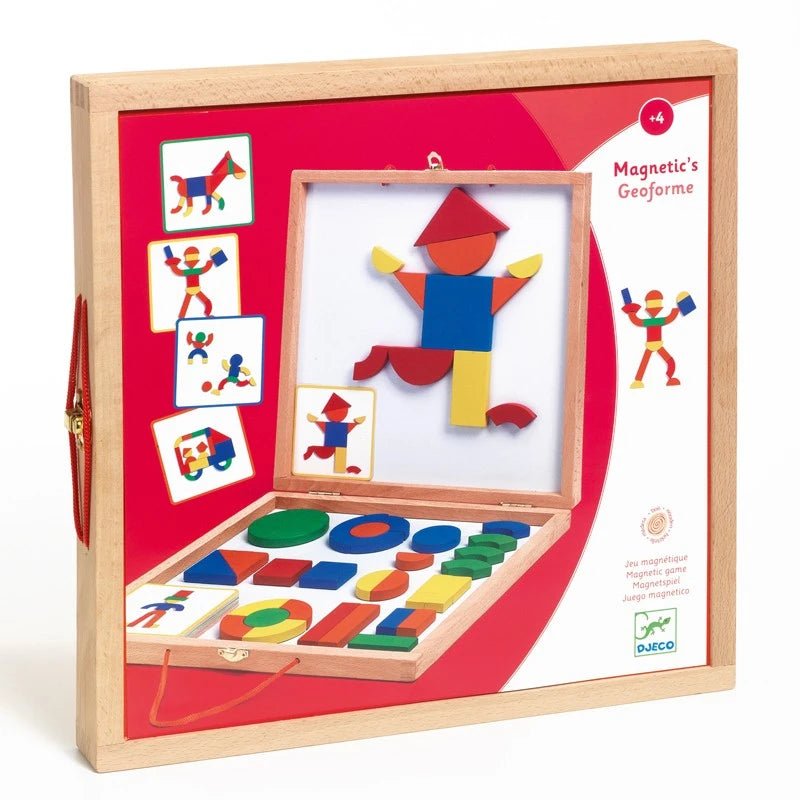 Djeco Magnetic's Geoforme Gioco magnetico in legno - Emotions Toy